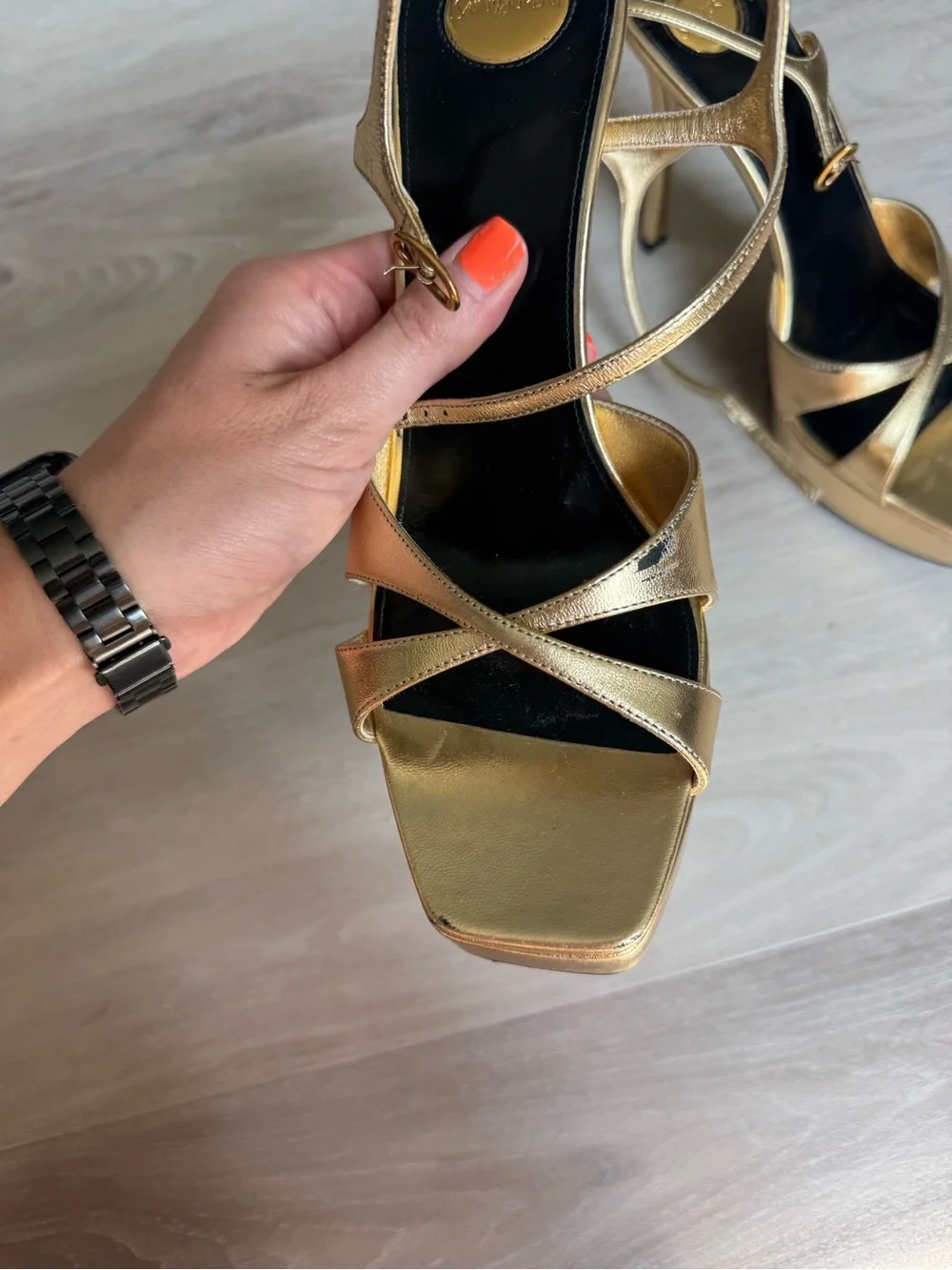 Saint Laurent Debbie Platform Sandal